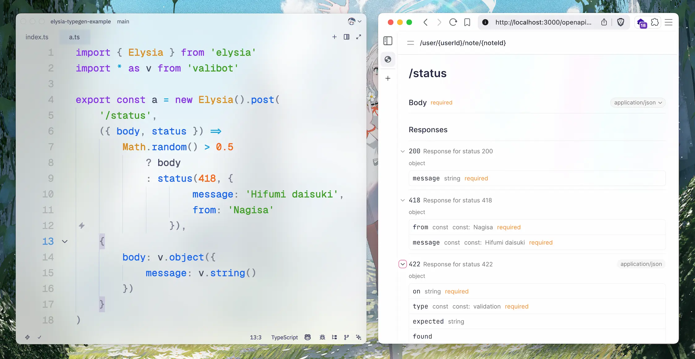 Valibot with OpenAPI support