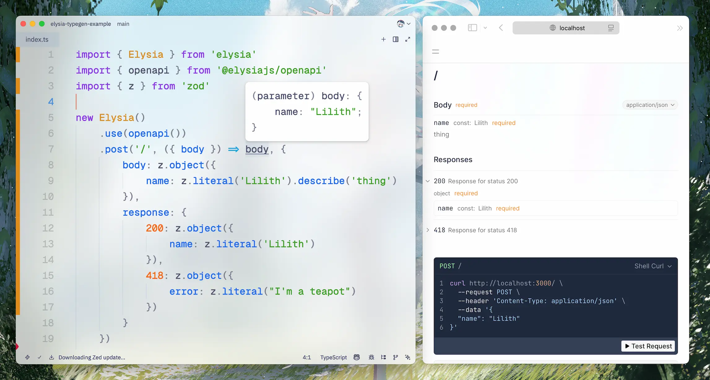 Zod with OpenAPI support